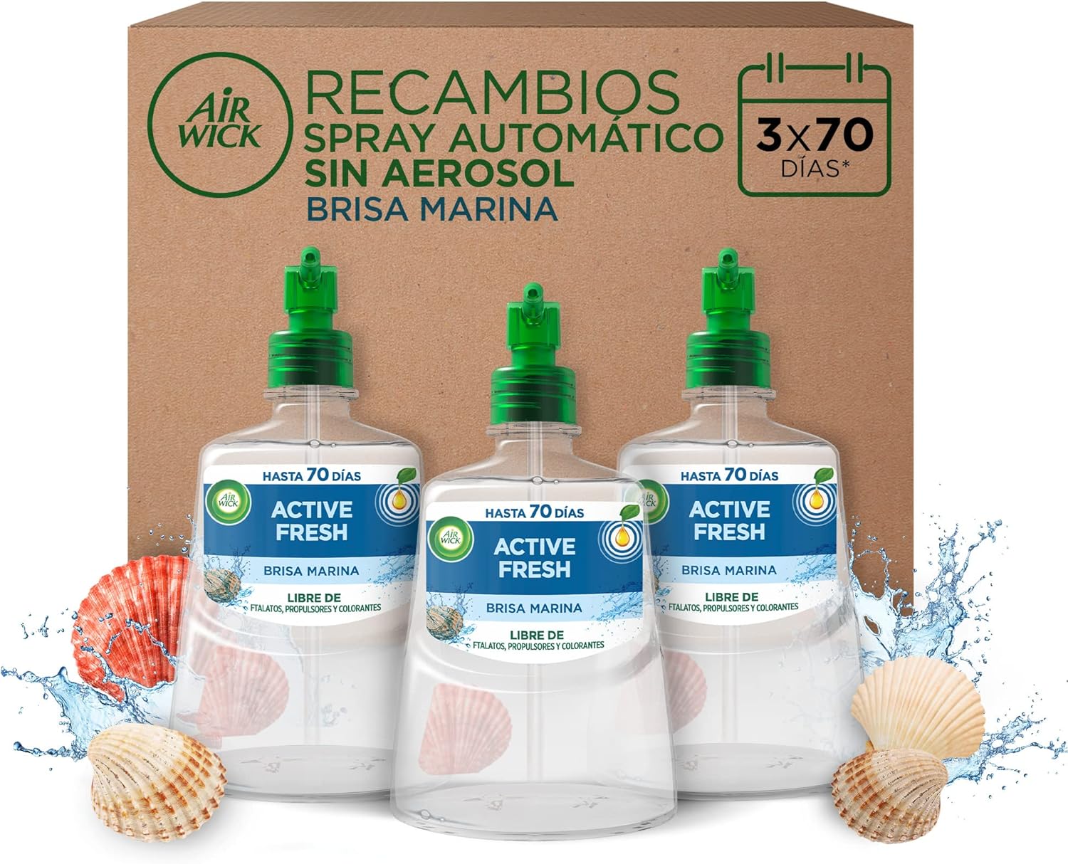 Air Wick Active Fresh Spray Automático Sin Aerosol